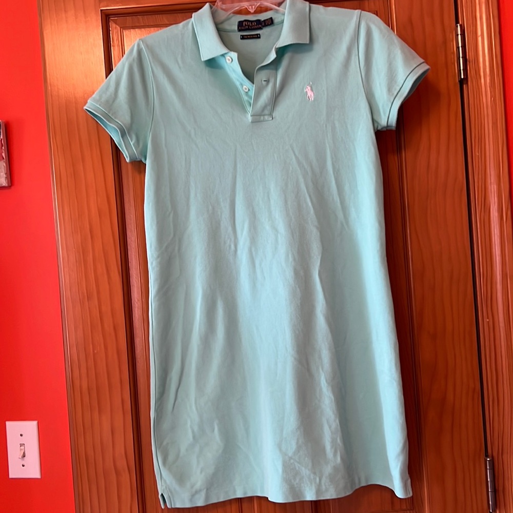 Polo Ralph Lauren mesh mini mint small petite euc